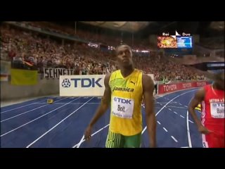 [francesco di spirito] 100m berlin 2009 usain bolt 9 58 wr ita rai due