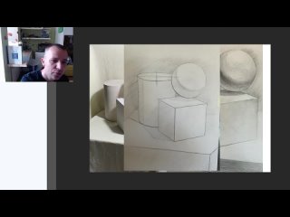 [alexander ryzhkin] analysis of the work of the online exam: still life / according to the video course how to learn to draw from scratch / a. ryzhkin