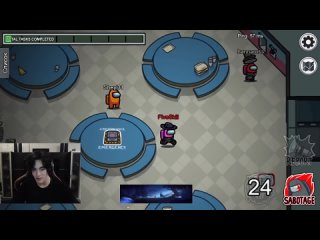 [twitch rage] i am the genius of this game learn the best traitor games in among as fiveskill hanna ross in among us