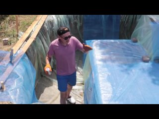 [interesting ficus] cement pool | house under water | diy