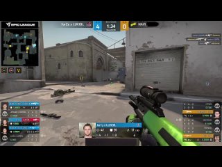 [cs:go best moments] s1mple drag 1v3 perfecto does ace na vi vs forze - closing match - epic league cis rmr 2021