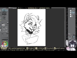 [kei club galaxy] speedpaint | bailey | artfight 2019 | furry